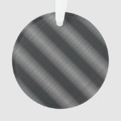 Ultradunne gradatielijnen in zwart en wit ornament (voorkant)