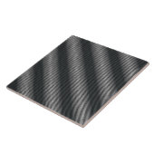 Ultradunne gradatielijnen in zwart en wit tegeltje (Zijkant)