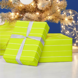 Ultradunne witte strepen modern minimalistisch cadeaupapier
