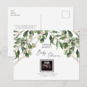 Ultrageluid Foto Baby shower Inv Uitnodiging Briefkaart (Voorkant / Achterkant)