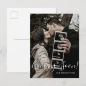 Ultrageluid Fotoscript binnenkort verkrijgbaar zwa Aankondigingskaart (Voorkant / Achterkant)