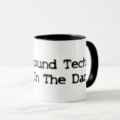 Ultrageluidstechnieken doen het in de donkerzwarte mok (Voorkant rechts)