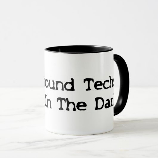 Ultrageluidstechnieken doen het in de donkerzwarte mok (Voorkant rechts)