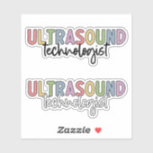Ultrageluidtechnologie | Ultrasgeluid Tech Cute Sticker (Vel)