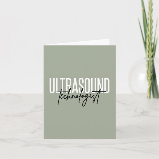 Ultrageluidtechnologie | Ultrasound Tech Giften Kaart (Voorkant)