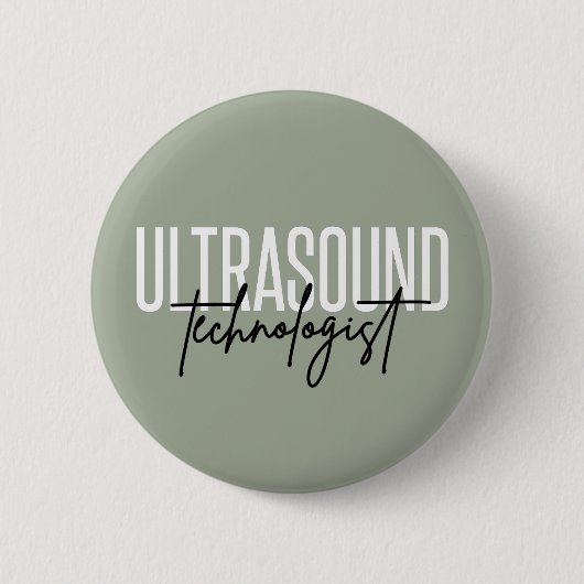 Ultrageluidtechnologie | Ultrasound Tech Giften Ronde Button 5,7 Cm (Voorkant)