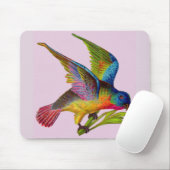 ultrakleurige Victoriaans vogel Muismat (Met muis)