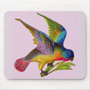 ultrakleurige Victoriaans vogel Muismat