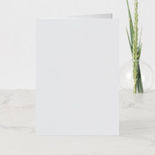 Ultralichtgrijze minimale achtergrond folie wenskaart (Voorkant)