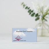 UltraLight Activiteit Symbolen Drone Pilot Logo Visitekaartje (Staand voorkant)