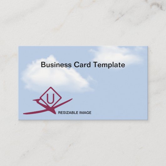 UltraLight Activiteit Symbolen Drone Pilot Logo Visitekaartje (Voorkant)