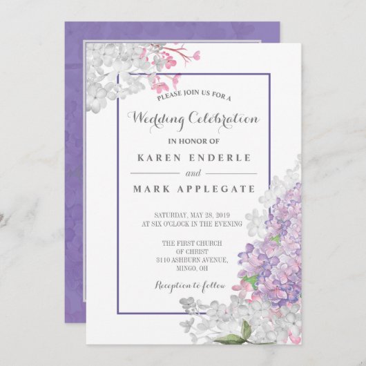 UltraLilacs in Bloei Kaart (Voorkant / Achterkant)