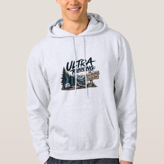 Ultralopen Omdat Marathons Te Snel Eindigen Trail Hoodie (Voorkant)