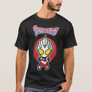 Ultraman Tiga Multi Type Chibi Style Schattig T-shirt