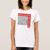 ULTRAMARATHON 50 mijl | glimlachen T-shirt (Voorkant)