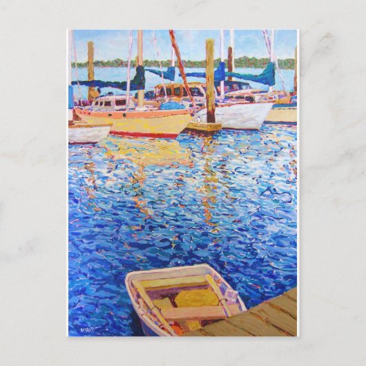 Ultramarien blauw briefkaart (Voorkant)