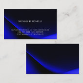 Ultramarien blauw eenvoudig Visitekaartje (Voorkant / Achterkant)