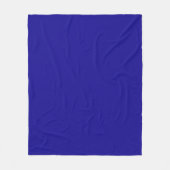 Ultramarien blauw fleece deken (Voorkant)
