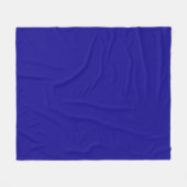 Ultramarien blauw fleece deken (Voorkant (Horizontaal))