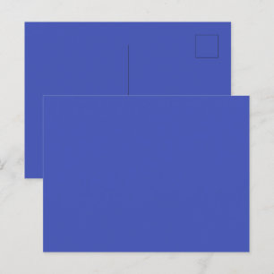 Ultramarien Blauw Glanzend Briefkaart voor special