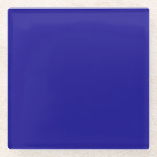 Ultramarien blauw glazen onderzetter