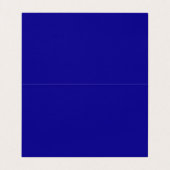 Ultramarijn Blauw Trendy Moderne Minimalistische V Visitekaartje (Binnenkant ongevouwen)