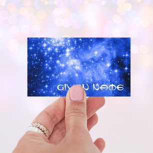 Ultramarijn Blauwe Sterren Hemelfoto Visitekaartje
