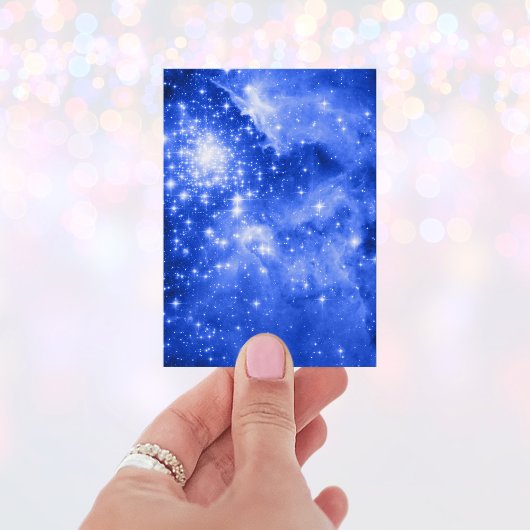 Ultramarijn Blauwe Sterren Visitekaartje