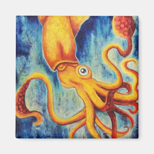 Ultramarijn, inktvis magneten (Voorkant)