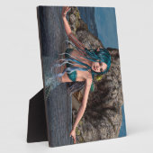 Ultramarijn Zeemeermin Fotoplaat (Zijkant)