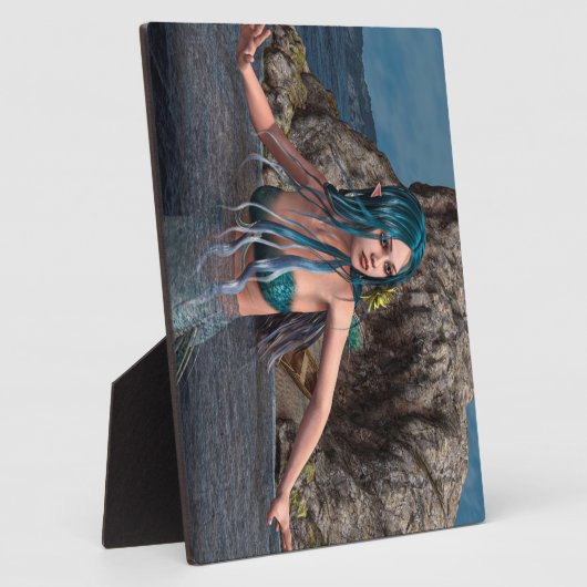 Ultramarijn Zeemeermin Fotoplaat (Zijkant)