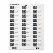 Ultramarijne Zeemeermin Etiket (Full Sheet)
