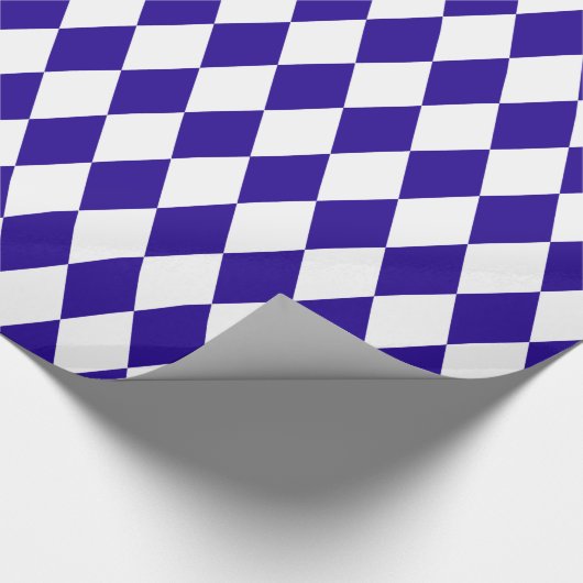 Ultramarine Blue Harlequin Cadeaupapier (Hoek)