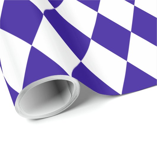 Ultramarine Blue Harlequin Cadeaupapier (Rol Hoek)