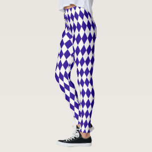 Ultramarine Blue Harlequin Leggings