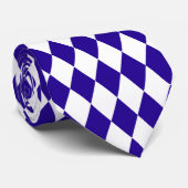 Ultramarine Blue Harlequin Stropdas (Opgerold)