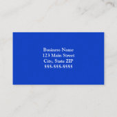 Ultramarine Blue Stars Celestial Foto Visitekaartje (Achterkant)