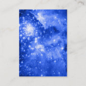 Ultramarine Blue Stars Visitekaartje (Voorkant)