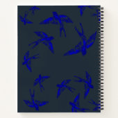 Ultramarine Swallow Hardcover Notitieboek (Achterkant)