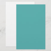 Ultramarine Turquoise Blue Solid Color Background (Voorkant / Achterkant)