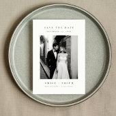 Ultramineimalistisch huwelijksfotobudget save the date