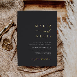 Ultraminimaal rechts | Accent Weddenschap bij call Folie Uitnodiging