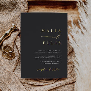 Ultraminimaal rechts   Accent Weddenschap bij call Folie Uitnodiging