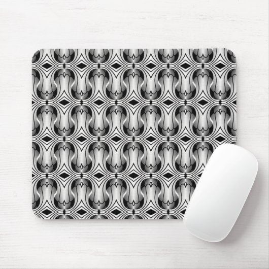 Ultramod Art Deco Mousepad, Silver Muismat (Met muis)