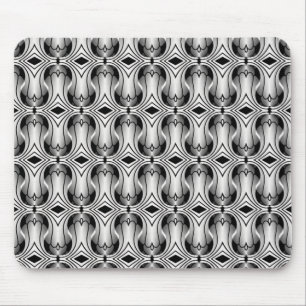 Ultramod Art Deco Mousepad, Silver Muismat