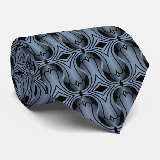 Ultramod Art Deco-Stropdas, lichtblauw Stropdas (Opgerold)