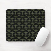 Ultramodern Abstract Mousepad, Olive Green Muismat (Met muis)