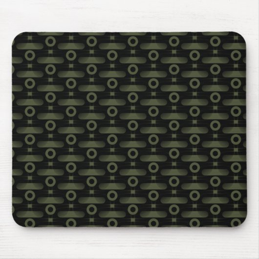 Ultramodern Abstract Mousepad, Olive Green Muismat (Voorkant)