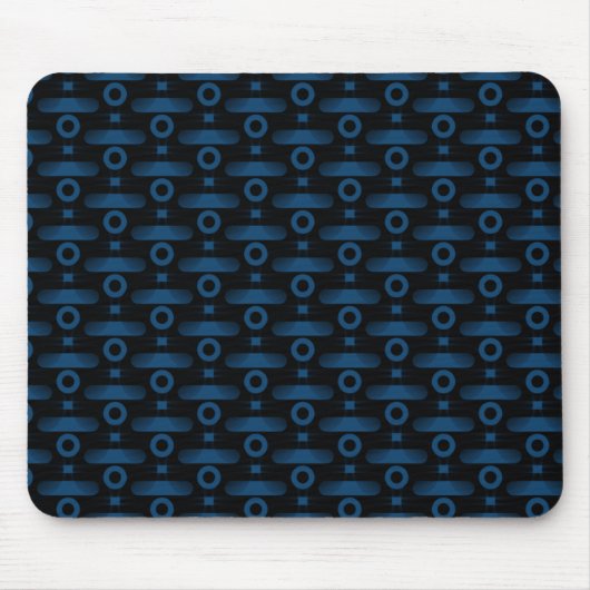 Ultramodern Abstract Mousepad, Royal Blue Muismat (Voorkant)