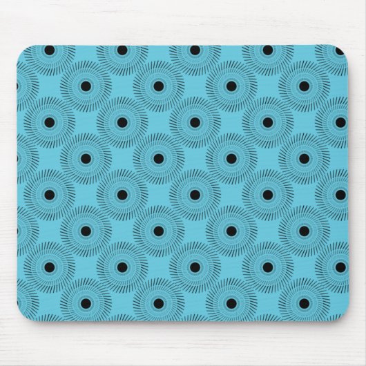 Ultramodern Charm Mousepad, Turquoise Muismat (Voorkant)
